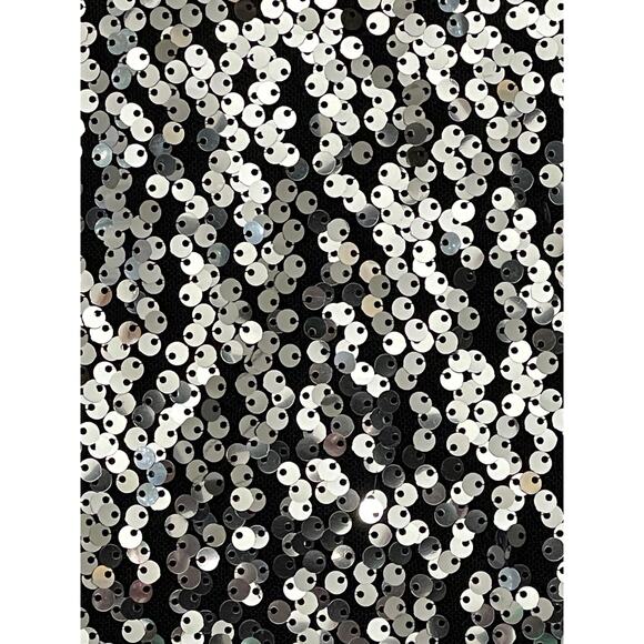 Maeve Anthropologie Colette Cropped Wide-Leg Sequin Pants Silver Size 32 Party - Picture 5 of 11